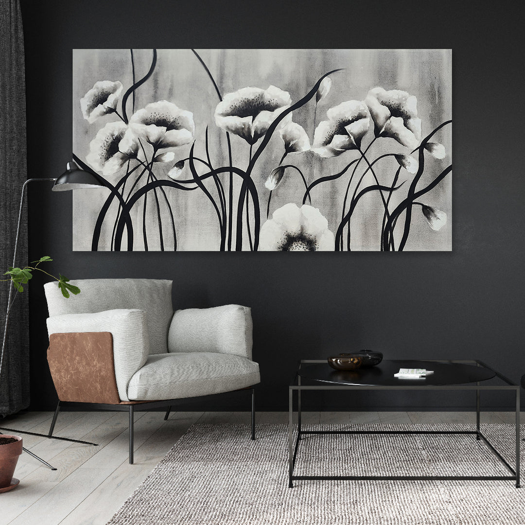 Blossom Flame -  A Fiery Celebration of Elegance and Nature, size 80x150cm