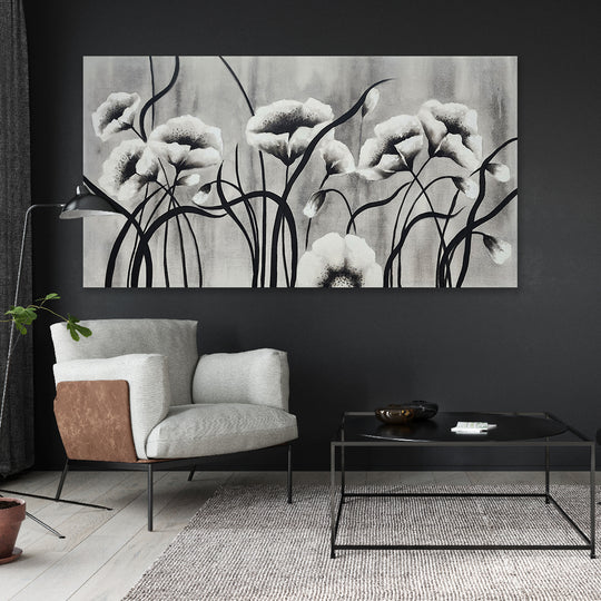 Blossom Flame -  A Fiery Celebration of Elegance and Nature, size 80x150cm