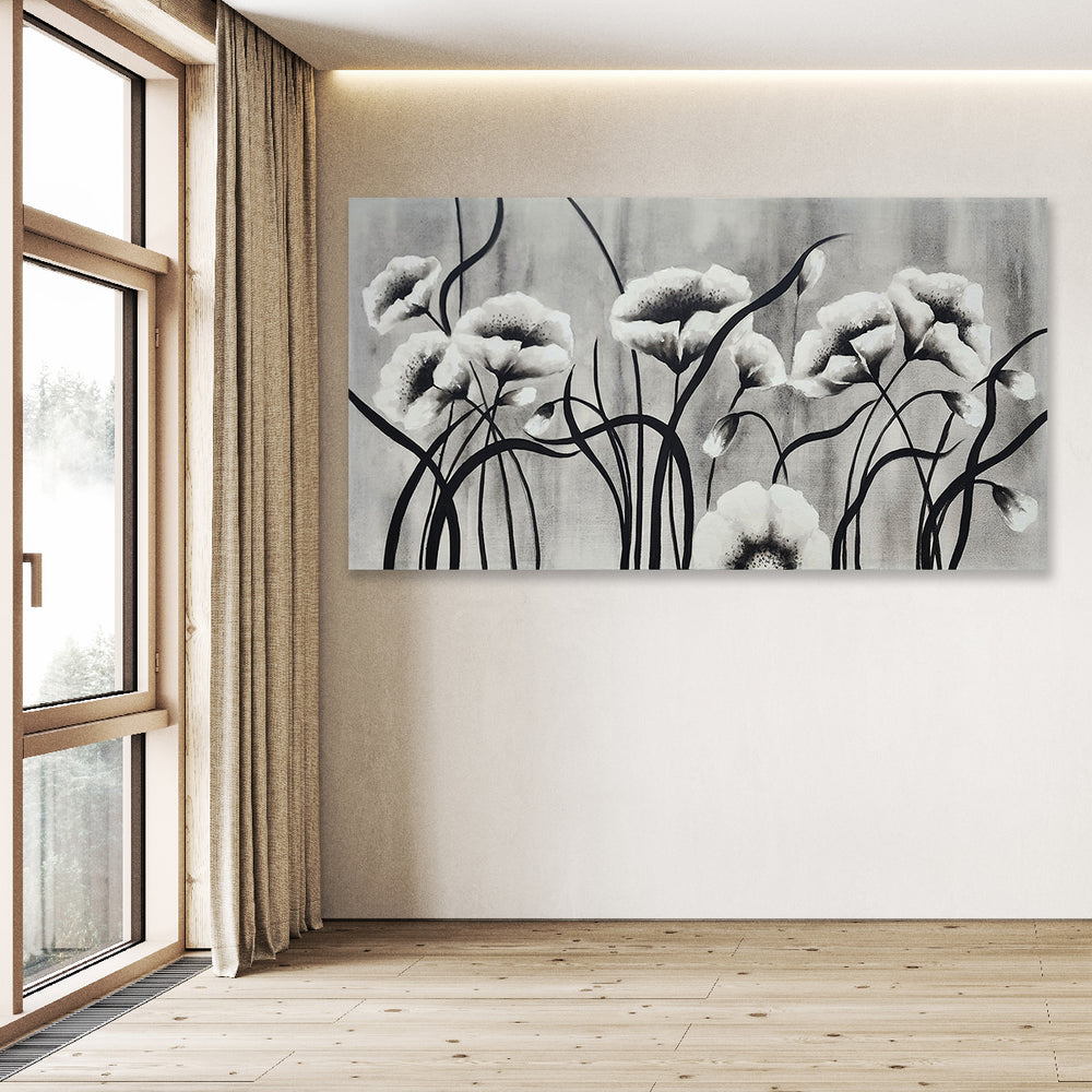 Blossom Flame -  A Fiery Celebration of Elegance and Nature, size 80x150cm