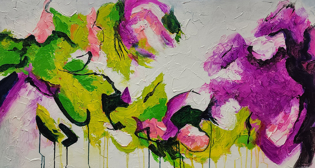 Garden Harmony: A Vibrant Dance of Color, Texture, and Wild Beauty, size 80x150cm