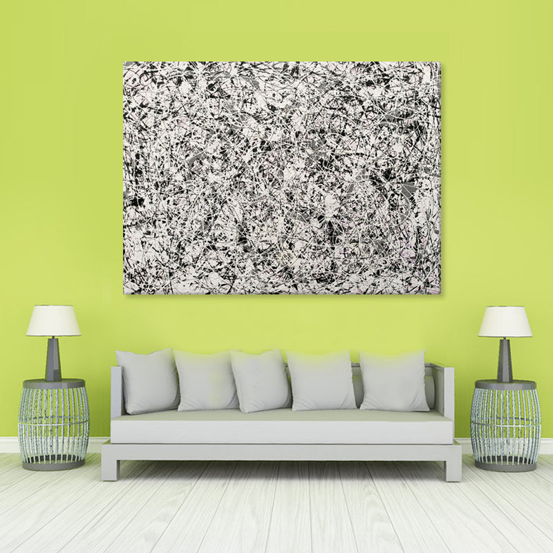 Monochrome Energy - Hand Painted Contemporary Abstract Expressionist Artwork 100x150cm - AC770