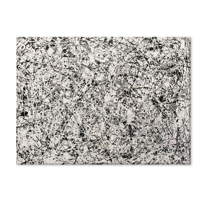 Monochrome Energy - Hand Painted Contemporary Abstract Expressionist Artwork 100x150cm - AC770