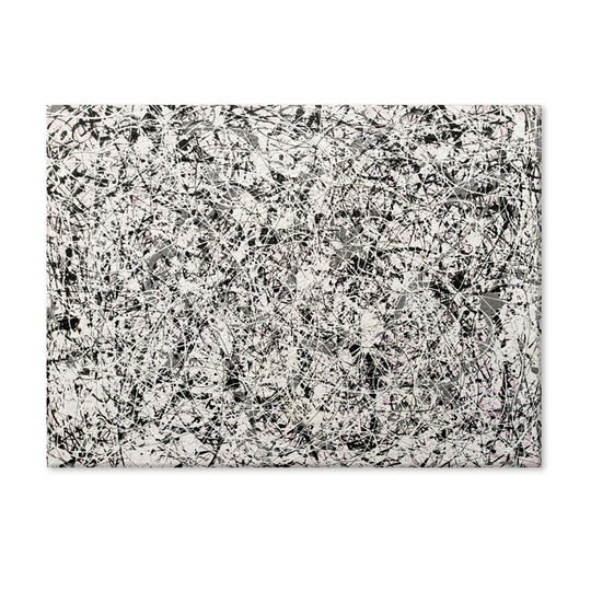 Monochrome Energy - Hand Painted Contemporary Abstract Expressionist Artwork 100x150cm - AC770