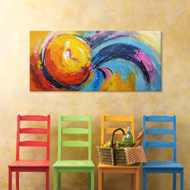 Solar Fusion - Hand Painted Contemporary Abstract Artwork 100x240cm - AC780