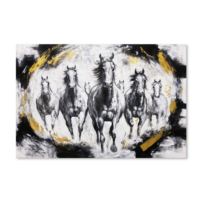 Golden Gallop - Hand Painted Canvas Artwork - 120x180cm - AC783