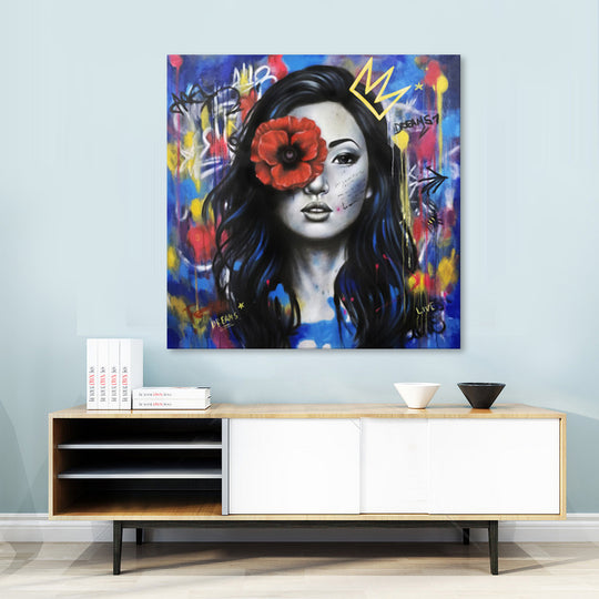 Dreams in Bloom - Hand Painted Canvas Artwork - 120x120cm - AC791
