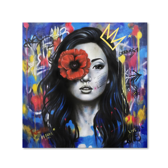 Dreams in Bloom - Hand Painted Canvas Artwork - 120x120cm - AC791