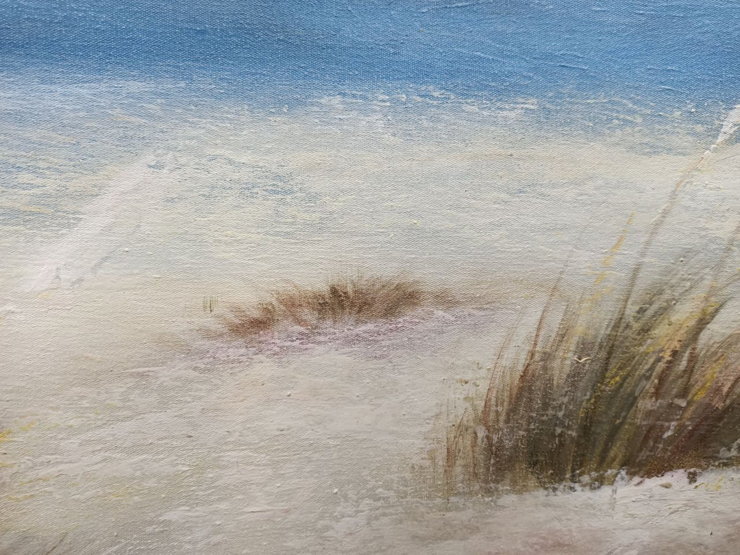 Coastal Calm - Hand Painted Beach Landscape Artwork 100x200cm - AC928