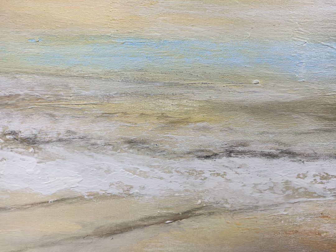 Coastal Serenity - Hand Painted Seascape Artwork 100x200cm - AC929