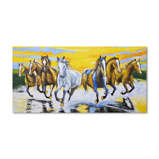 Freedom at Sunrise - Hand Painted Canvas Artwork - 100x200cm - AC931