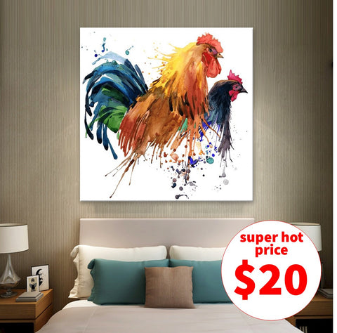 Chickens - Canvas Print ART-CN156-60x60cm