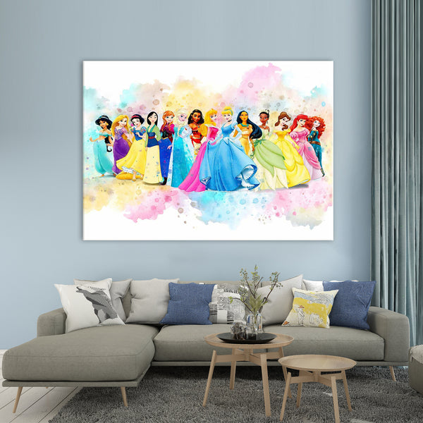 Disney Princesses - Ready to Hang Canvas Print - CN186 - 50x70cm