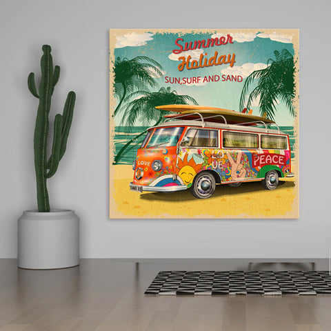 Summer Holidays - Ready to Hang Canvas Print - CN468