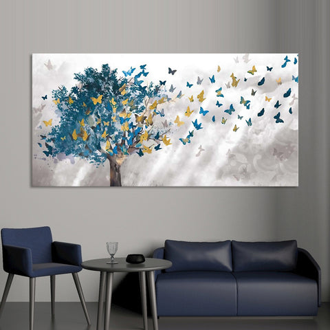 Butterfly Tree - Ready to hang Canvas Print - CN470cm-60x120cm