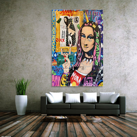 Quirky Birdie - Ready to hang Canvas Print - CN474 - 60x60cm