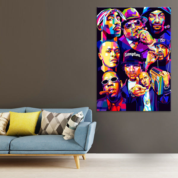 Rap Stars - Ready to Hang Canvas Print - CN514 - 50x70cm