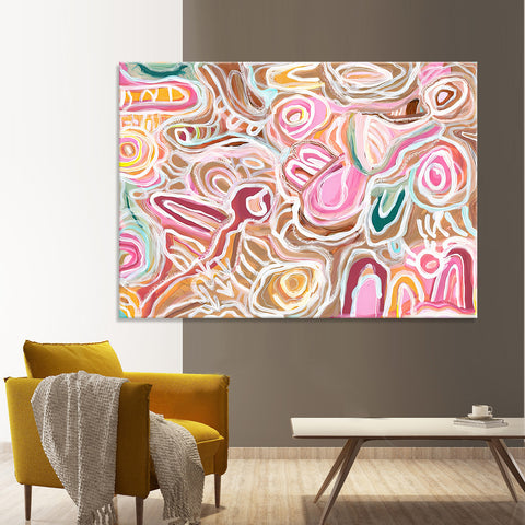 Converging Bliss - Ready to Hang Canvas Print - CN516 - 50x70cm