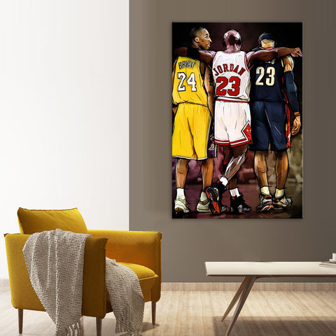 Basketball Legends - Ready to hang Canvas Print - CN570