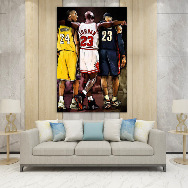 Basketball Legends - Ready to hang Canvas Print - CN570