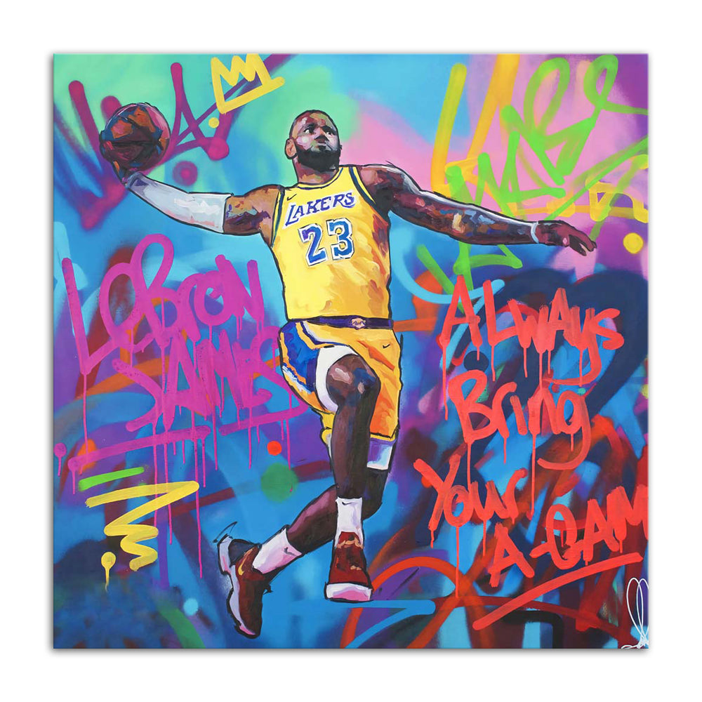 Lebron James - Ready to hang Canvas Print - CN582 - 75x75cm