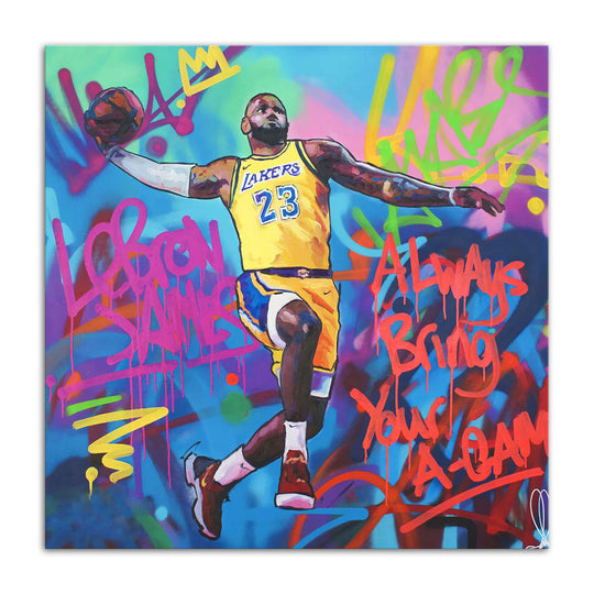 Lebron James - Ready to hang Canvas Print - CN582 - 75x75cm