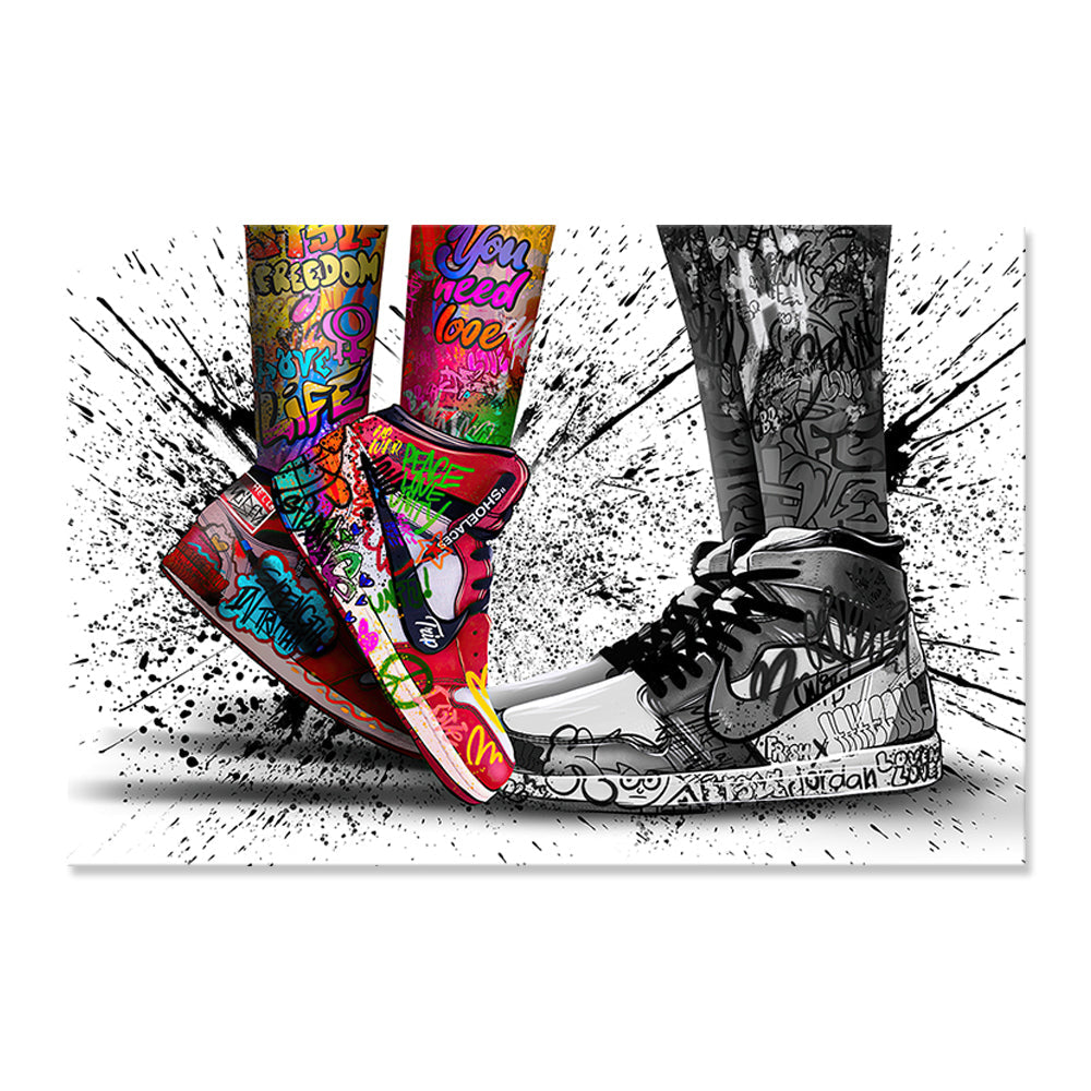 Love and Live (Shoes) - Canvas Art Print - 80x120cm - CN634XX