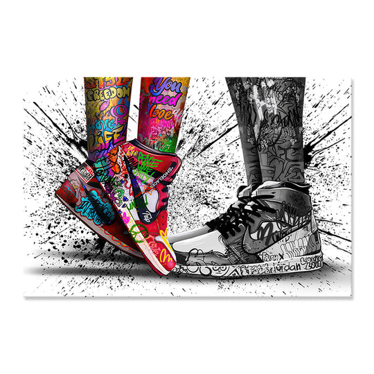 Love and Live (Shoes) - Canvas Art Print - 80x120cm - CN634XX