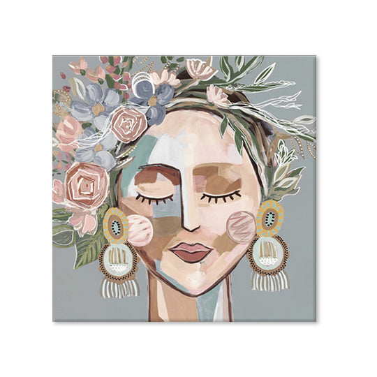 Grey Dotti - Canvas Art Print - CN668 Asst Sizes