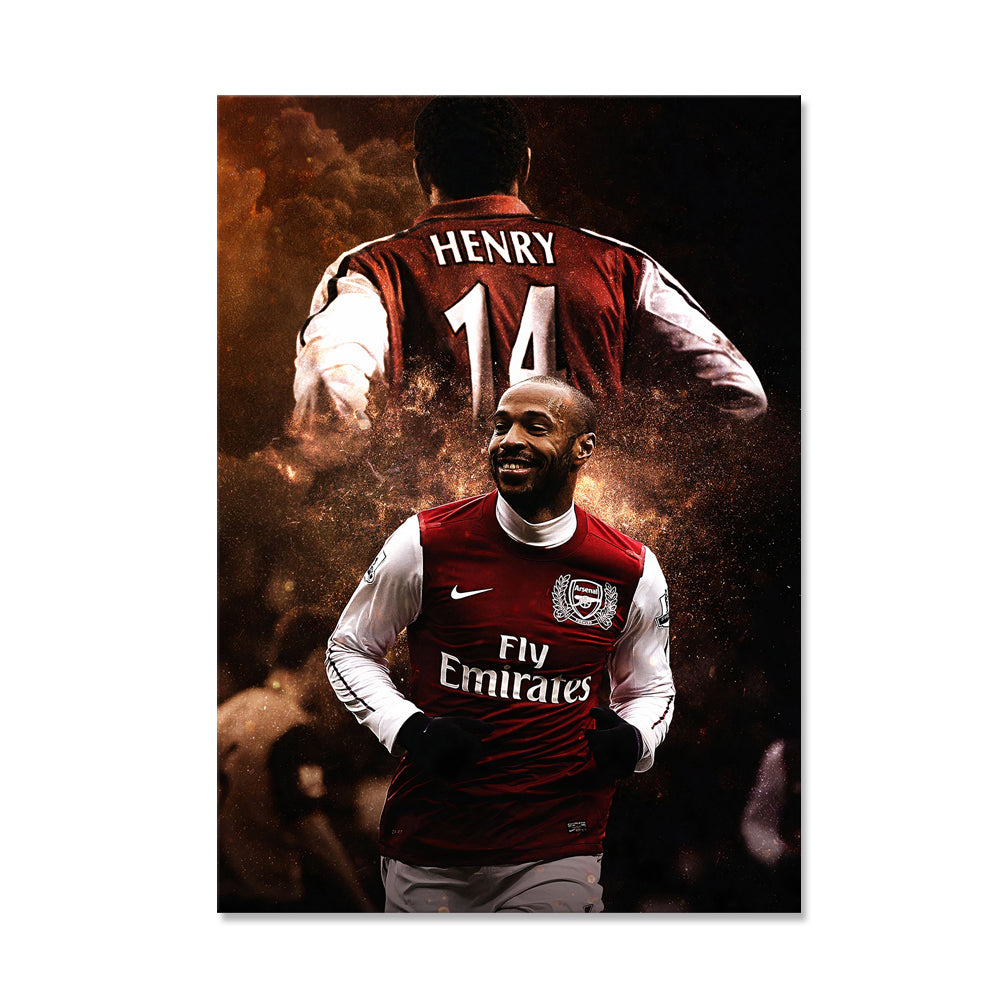 Thierry Henry - Canvas Print Art - CN762 - 50x70cm