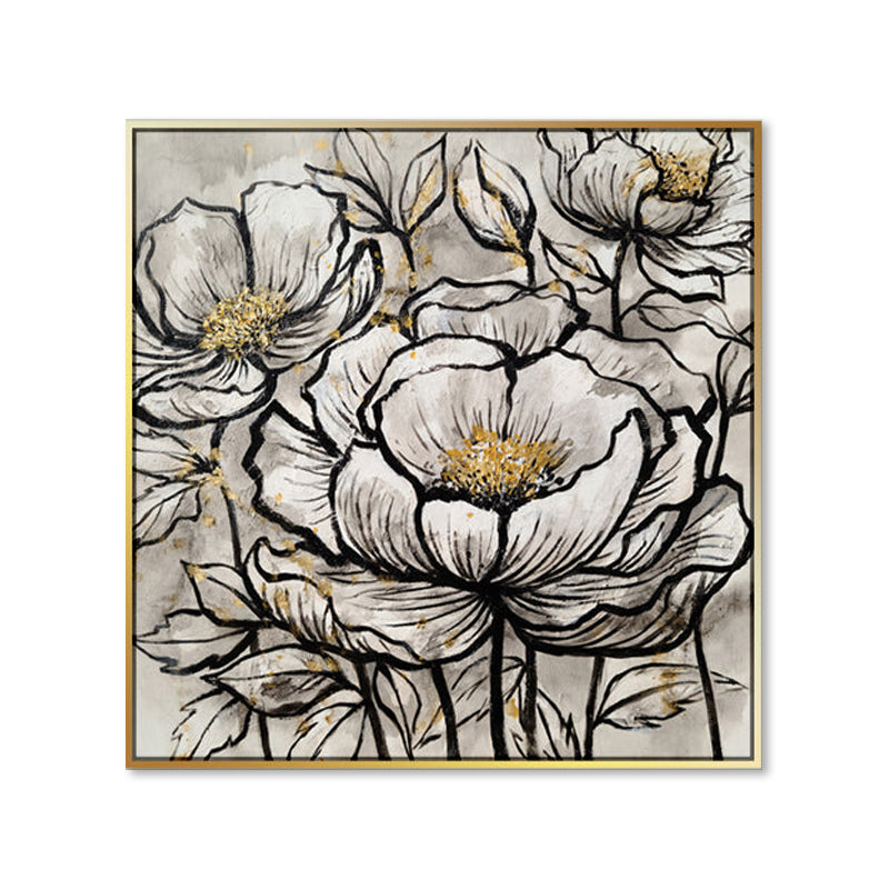 Florally Defined - Embellished Art with Shadow Frame - CNL425 - 90x90cm