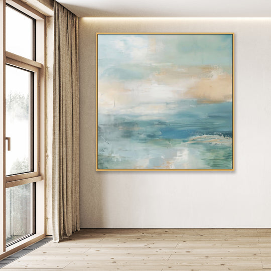 Beach Subtlety - Shadow Framed Art - CNL448 - 90x90cm