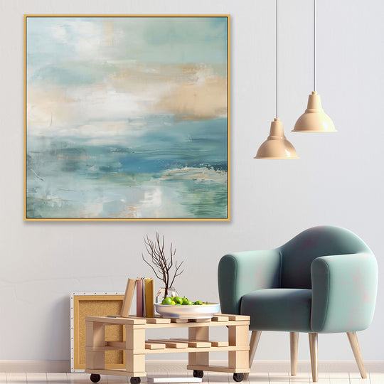 Beach Subtlety - Shadow Framed Art - CNL448 - 90x90cm