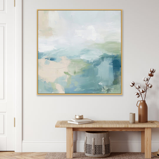 Soft Waves - Shadow Framed Art - CNL449 - 90x90cm