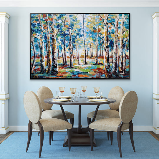 Colourful Forest Dream - Embellished Art with Shadow Frame - CNL451 - 80x120cm