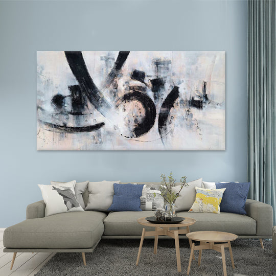 Monochrome Motion - Embellished Art with Shadow Frame - CNL454