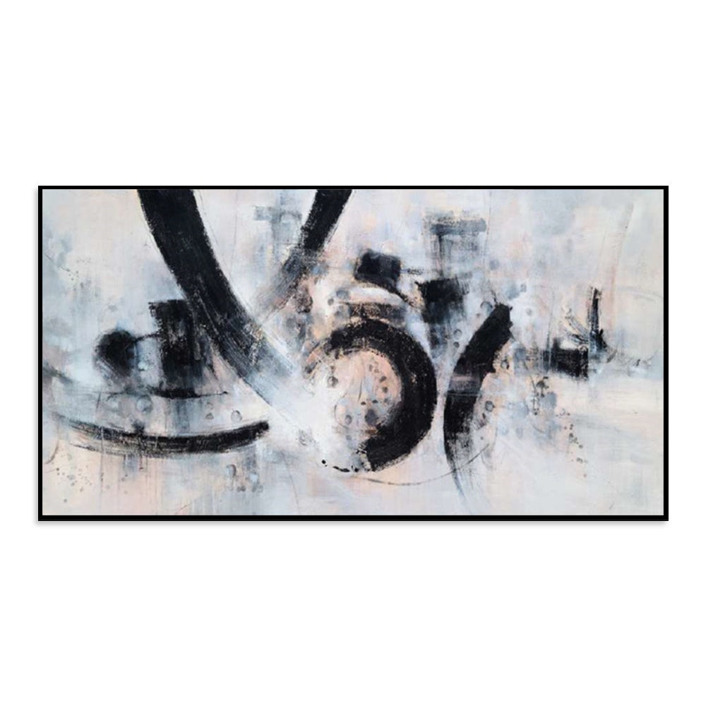 Monochrome Motion - Embellished Art with Shadow Frame - CNL454