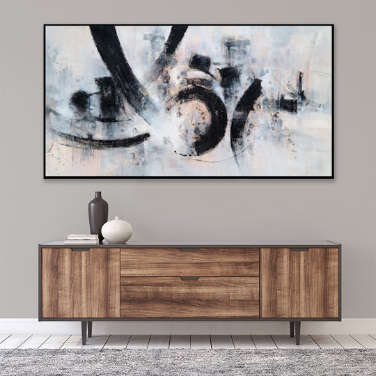 Monochrome Motion - Embellished Art with Shadow Frame - CNL454