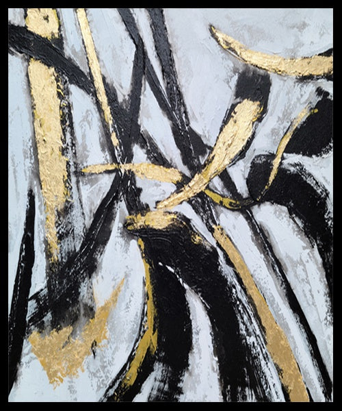 Black and Gold - Shadow Framed Art - CNL4571 - 50x60cm
