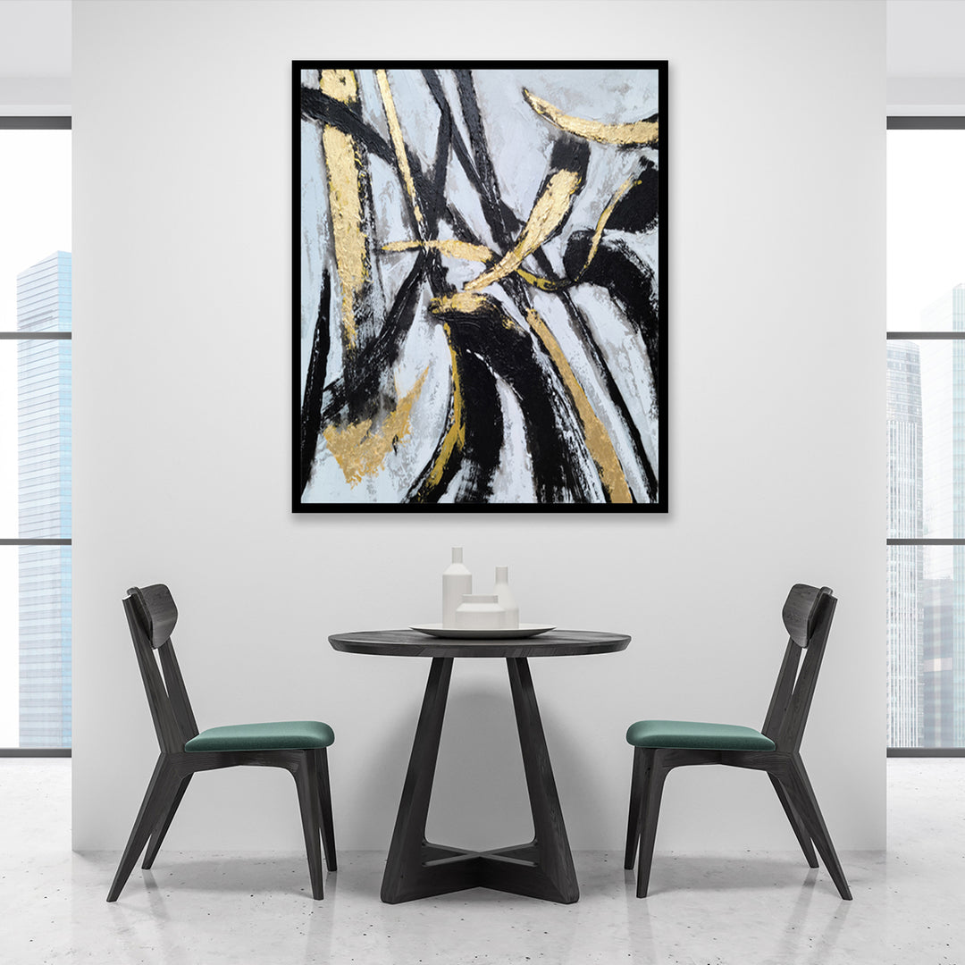 Black and Gold - Shadow Framed Art - CNL4571 - 50x60cm