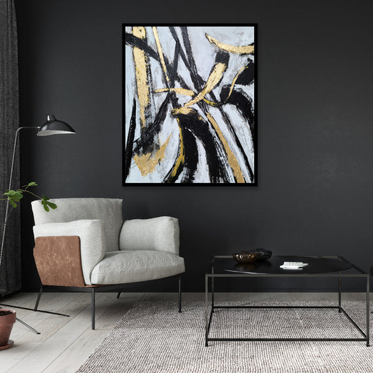 Black and Gold - Shadow Framed Art - CNL4571 - 50x60cm