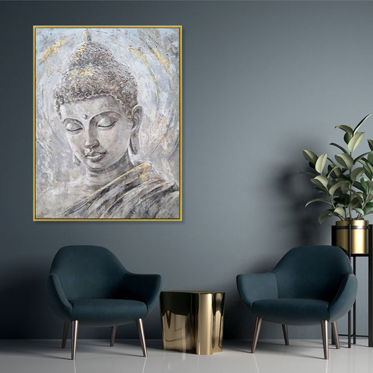 Golden Serenity Buddha - Embellished Art with Shadow Frame - CNL458 - 75x100cm