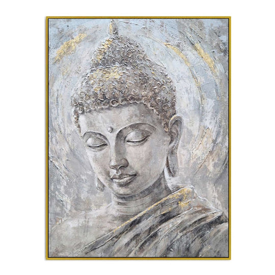 Golden Serenity Buddha - Embellished Art with Shadow Frame - CNL458 - 75x100cm