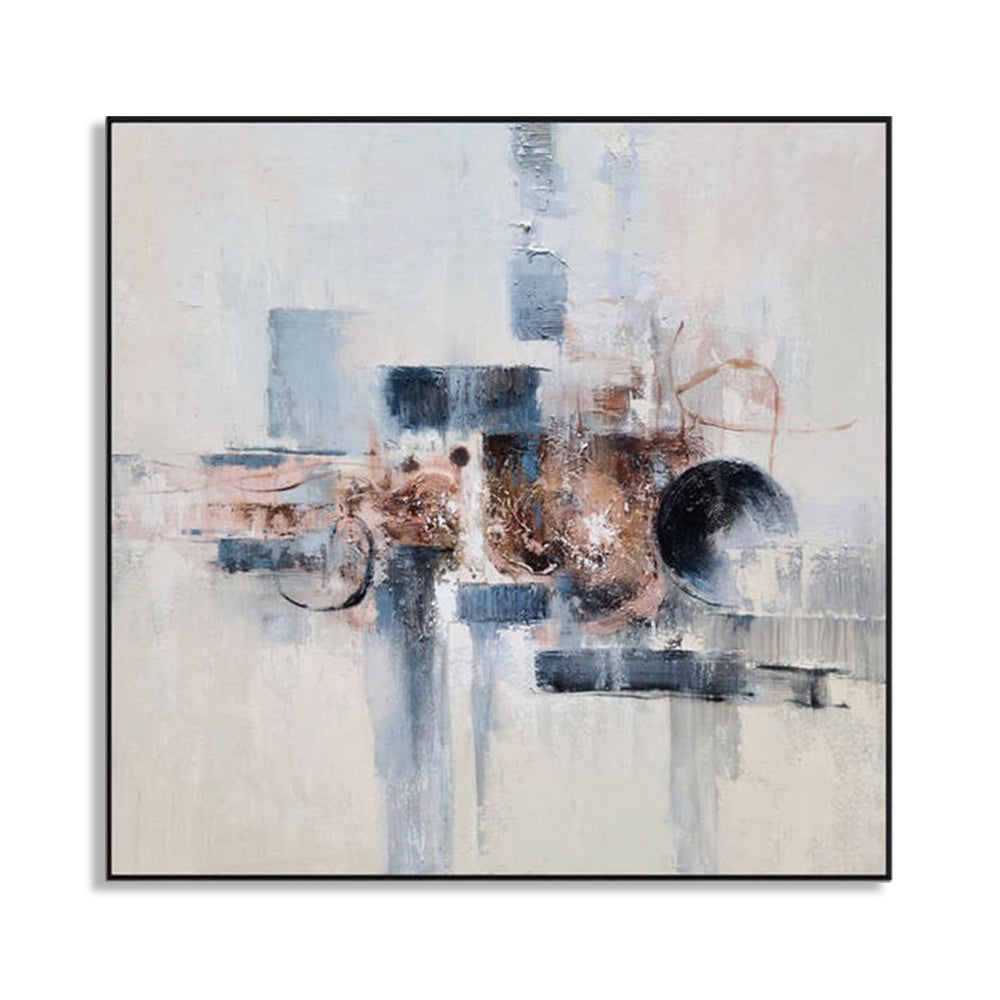 Abstract Harmony - Embellished Art with Shadow Frame - CNL459 - 90x90cm