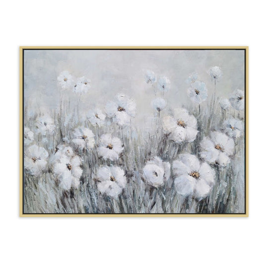Whispering White Blossoms - Embellished Art with Shadow Frame - CNL460 - 80x120cm - Priceless ART:  Australia's Largest Range of Affordable ART