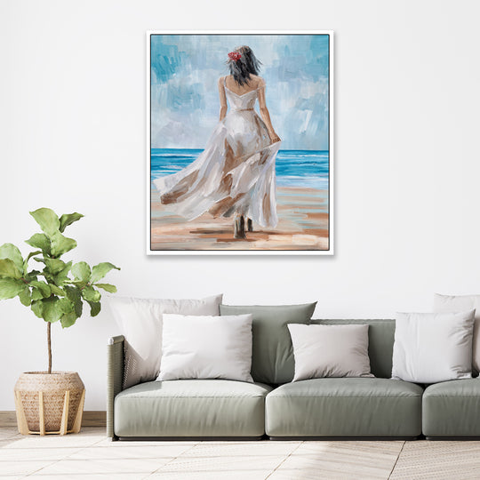 Beauty and the Beach - Shadow Framed Art - CNL4601 - 50x60cm