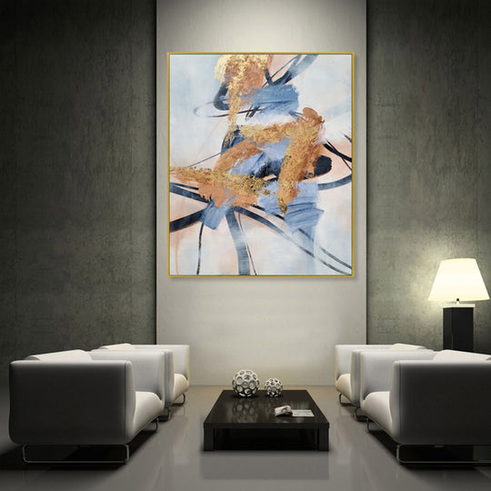 Golden Currents - Embellished Art with Shadow Frame - CNL462 - 75x100cm