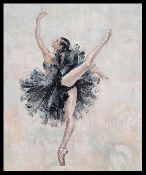 Ballerina Pose - Shadow Framed Art - CNL4621 - 50x60cm
