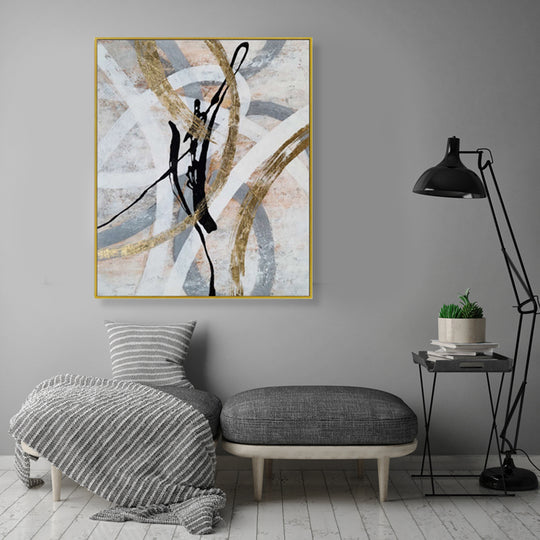 Gilded Motion - Embellished Art with Shadow Frame - CNL463 - 75x100cm
