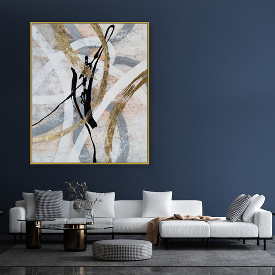 Gilded Motion - Embellished Art with Shadow Frame - CNL463 - 75x100cm