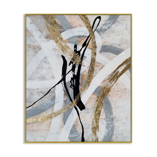 Gilded Motion - Embellished Art with Shadow Frame - CNL463 - 75x100cm